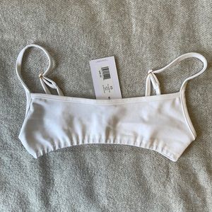 WEWOREWHAT cotton white bralette top